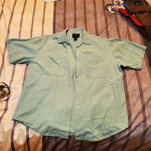 Denver Hayes mint green button up short sleeve